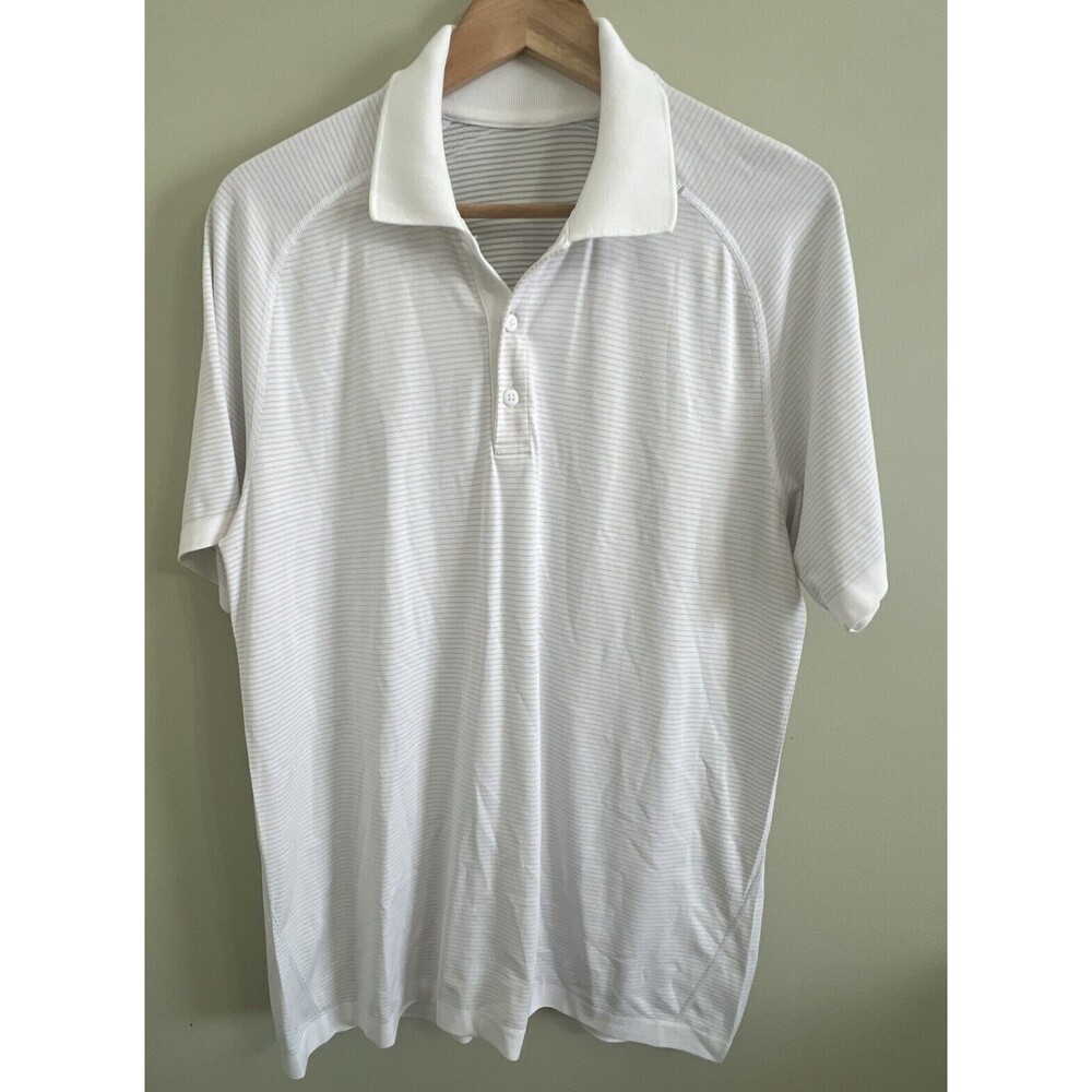 lululemon metal vent tech polo Golf White shirt For Men